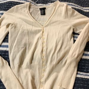Theory wool/nylon ivory shrug size P
